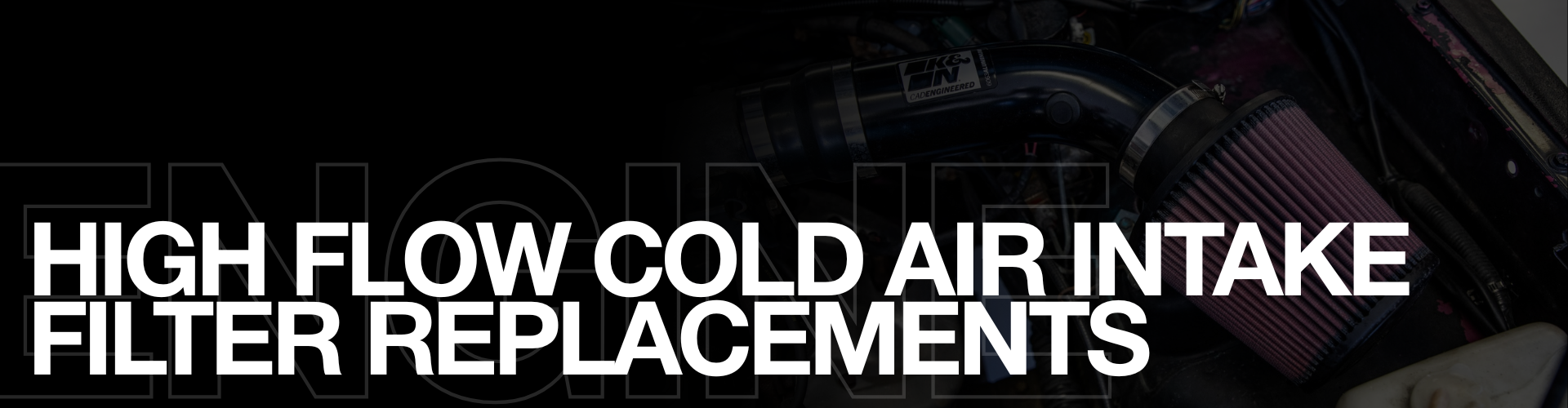 High Flow Cold Air Intake Filter Replacements