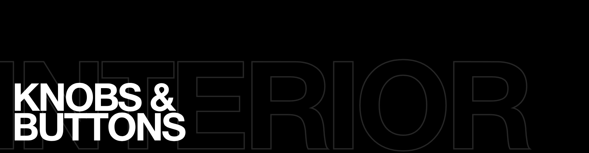 Knobs & Buttons