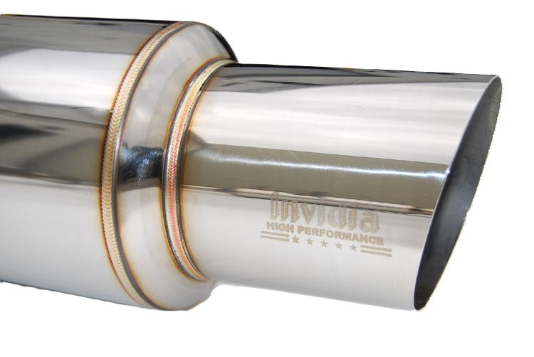 Invidia 08+ Subaru WRX/STI 4dr N1 Twin Outlet Single Layer Tip SS Cat-Back Exhaust