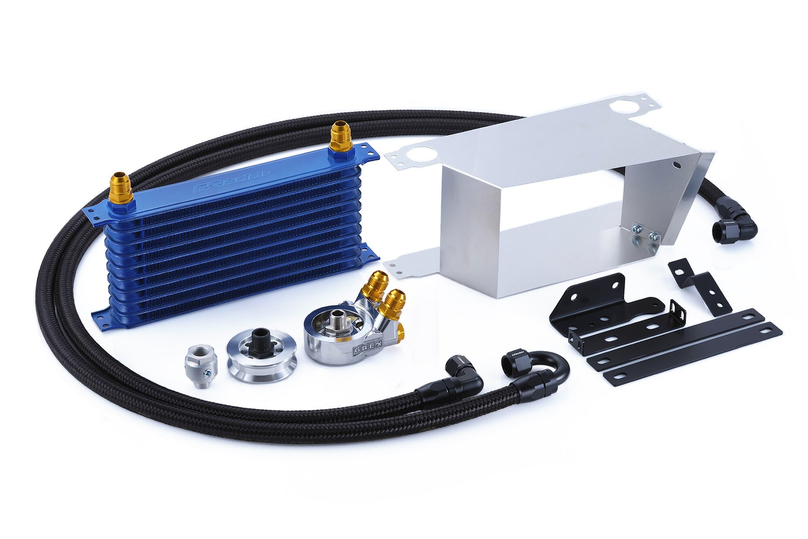 GReddy 13+ Scion FR-S / Subaru BRZ 10-Row Oil Cooler Kit with Shroud