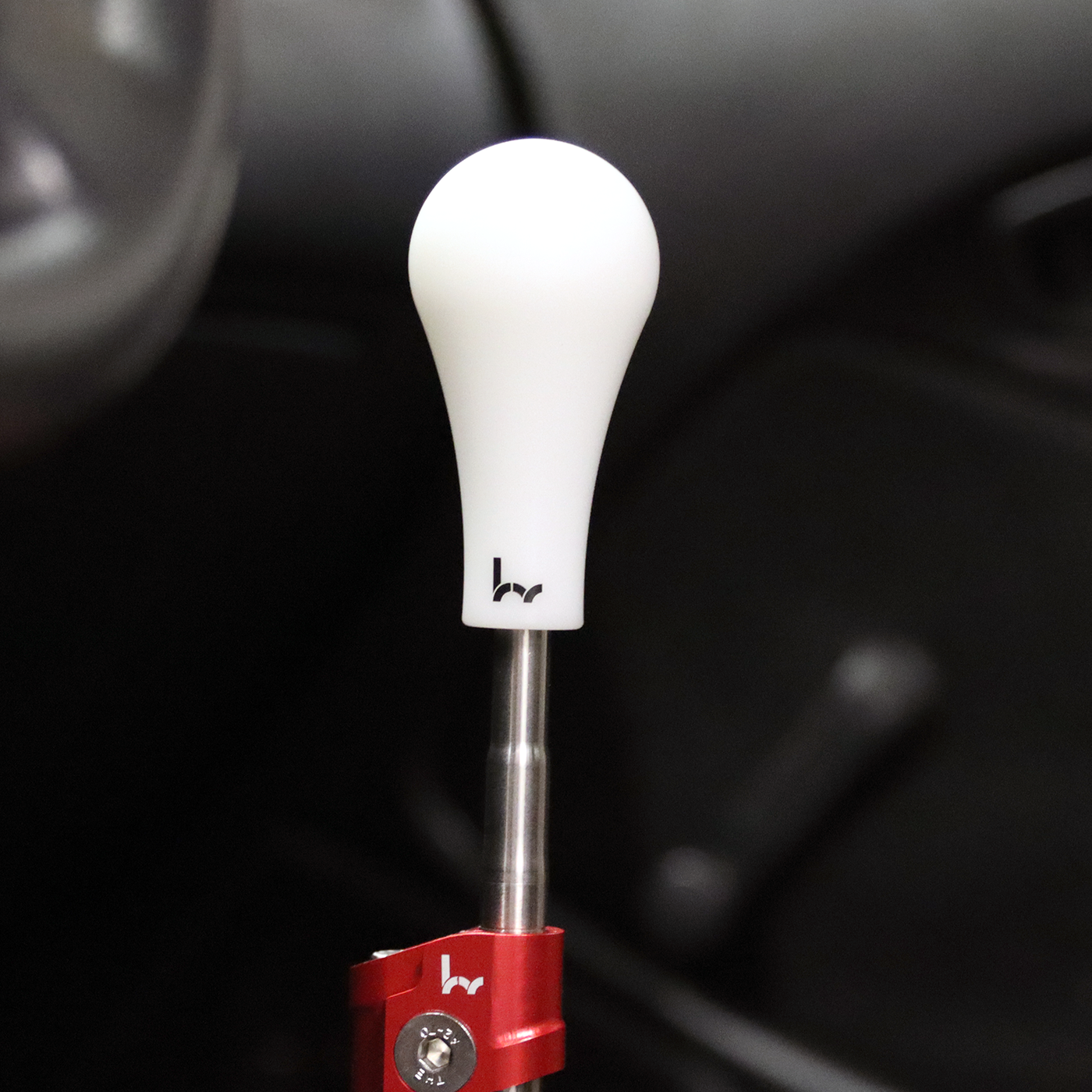 Hybrid Racing 130R Delrin Shift Knob - White (M10x1.25)