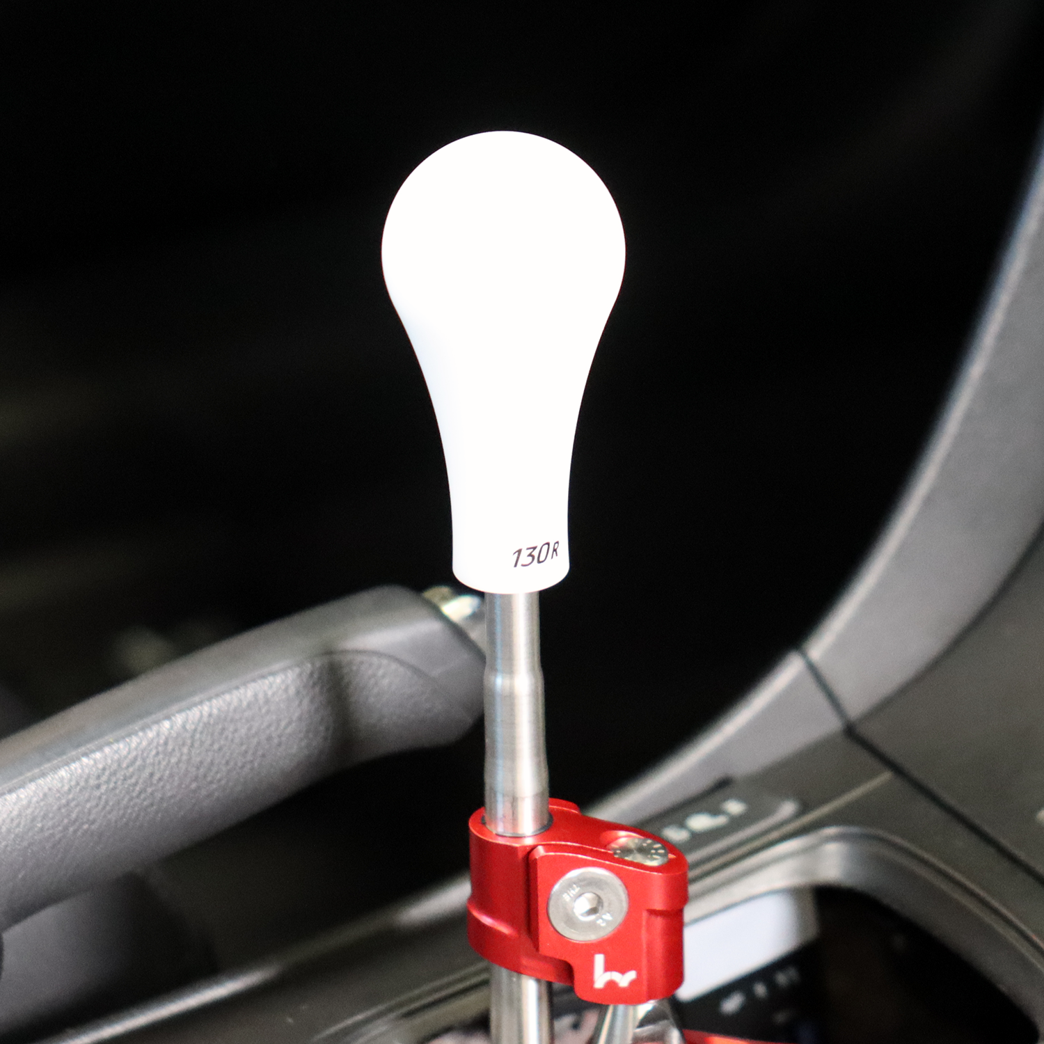 Hybrid Racing 130R Delrin Shift Knob - White (M10x1.25)