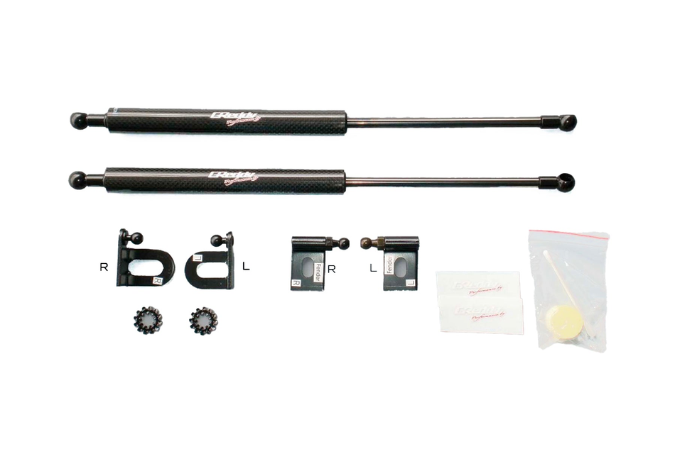 GReddy 08-11 Mitsubishi Evo X CZ4A Engine Hood Lifter Kit (Designed for OEM weight hoods.)