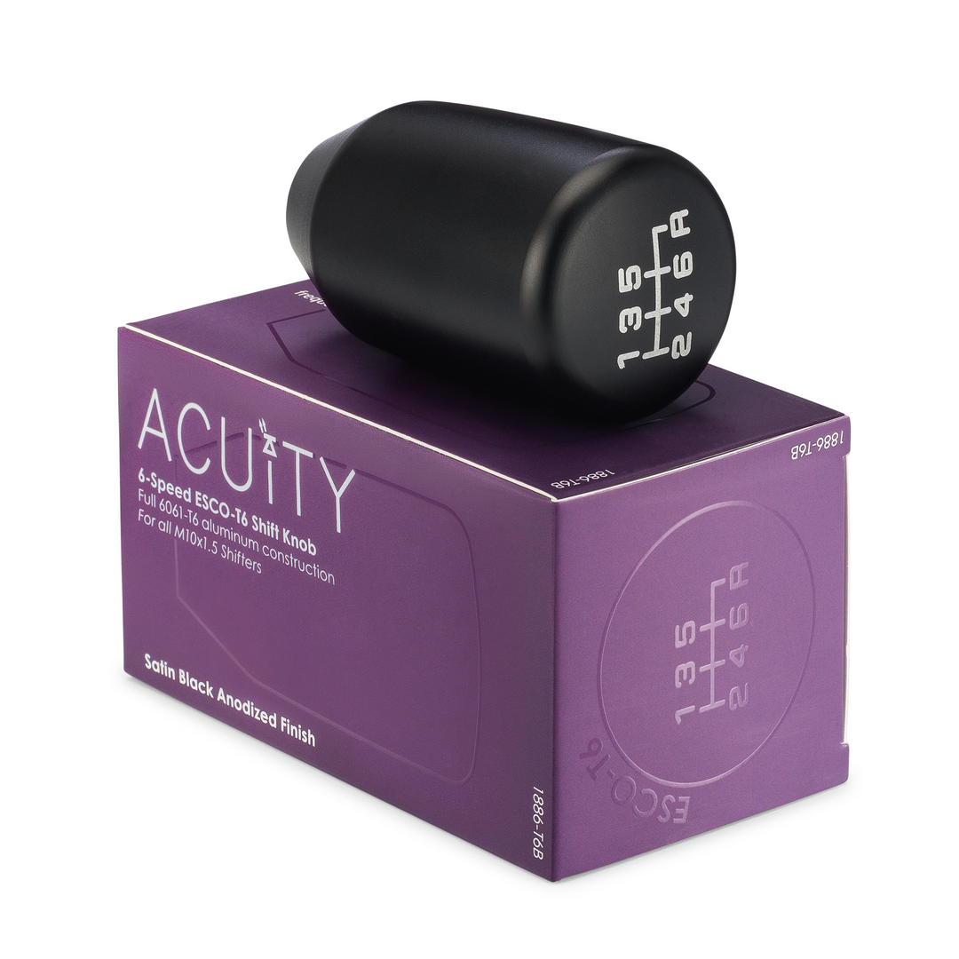 Acuity ESCO-T6 Shift Knob (M10X1.5)  - Satin Black