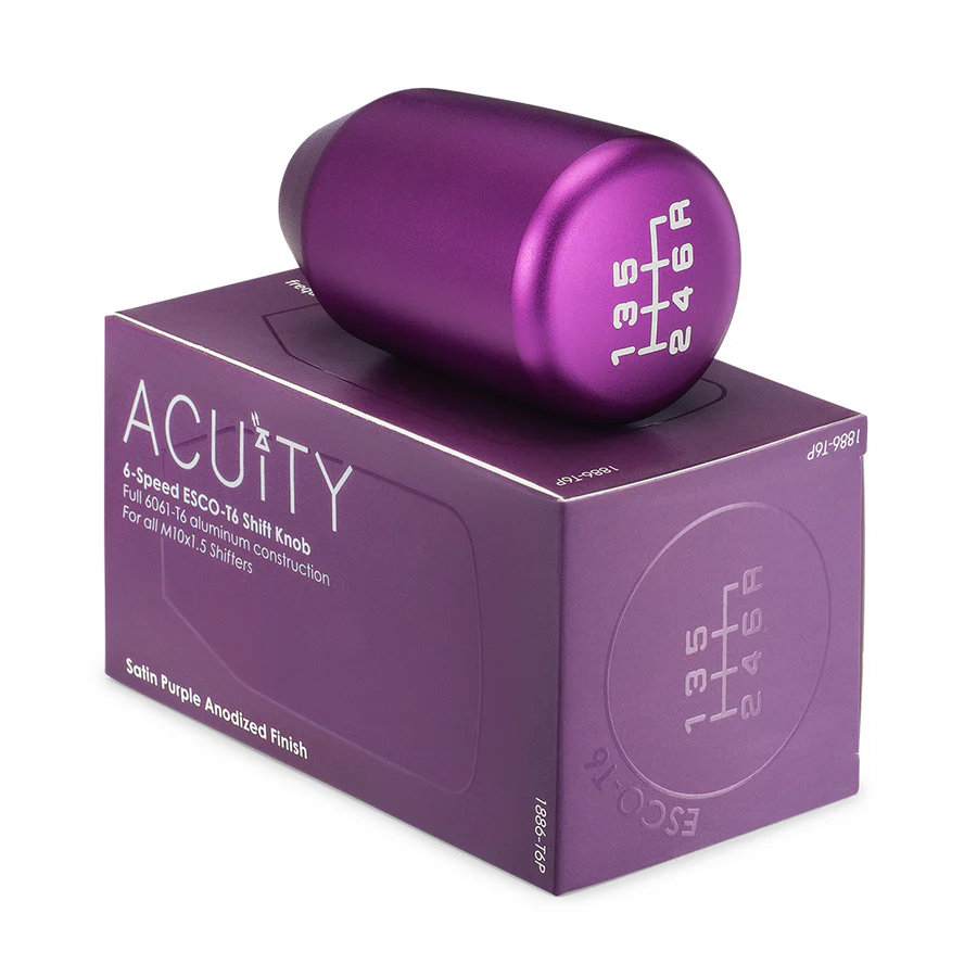 Acuity ESCO-T6 Shift Knob (M10X1.5)  - Satin Purple