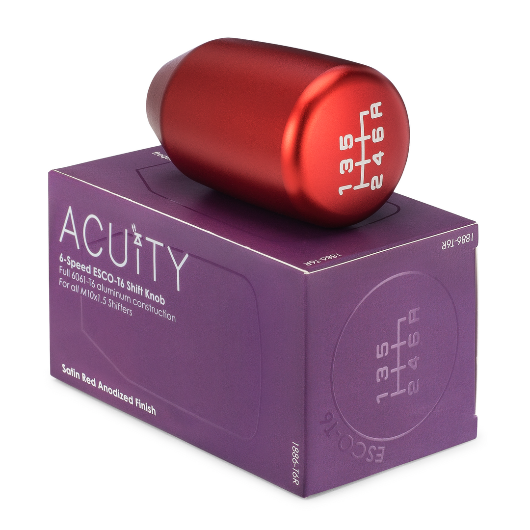 Acuity ESCO-T6 Shift Knob (M10X1.5)  - Satin Red