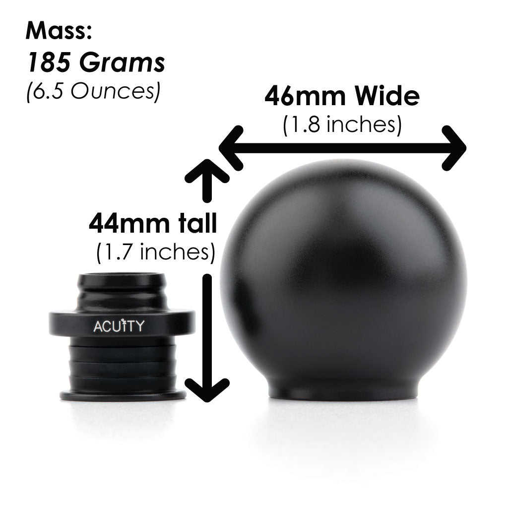 Acuity Instruments POCO Insulated Low-Profile Shift Knob  - Black