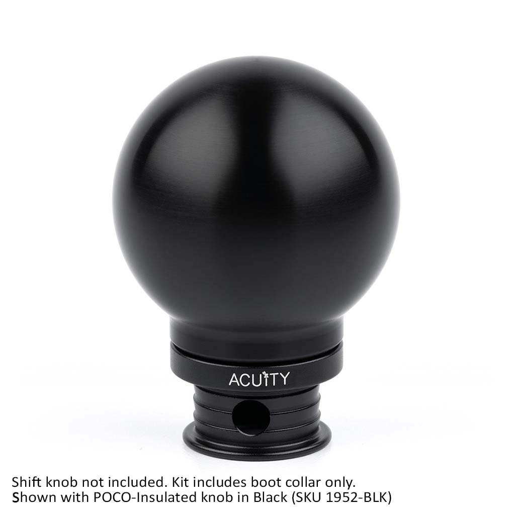 Acuity Instruments Shift Boot Collar for POCO Shift Knobs  - Satin Black Aluminum