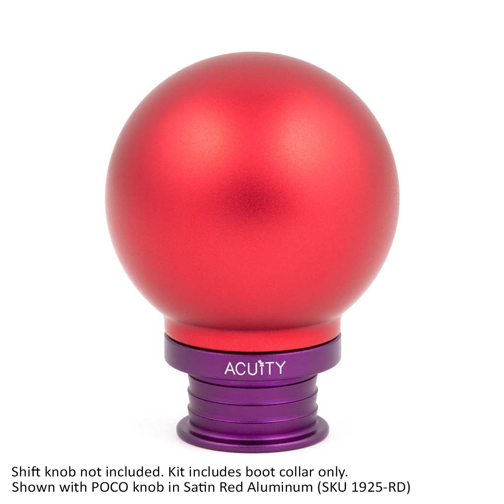 **Open Box** Acuity Instruments Shift Boot Collar for POCO Shift Knobs  - Satin Purple Aluminum