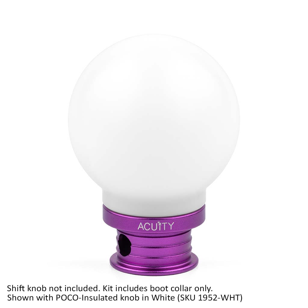 **Open Box** Acuity Instruments Shift Boot Collar for POCO Shift Knobs  - Satin Purple Aluminum