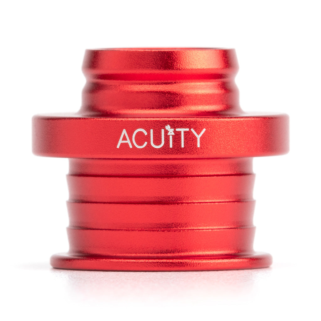 Acuity Instruments Shift Boot Collar for POCO Shift Knobs  - Satin Red Aluminum