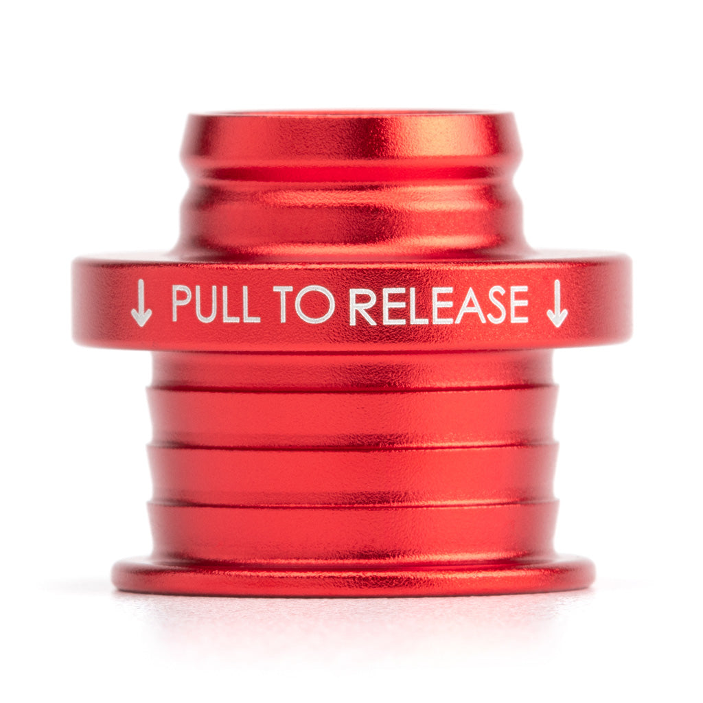 Acuity Instruments Shift Boot Collar for POCO Shift Knobs  - Satin Red Aluminum
