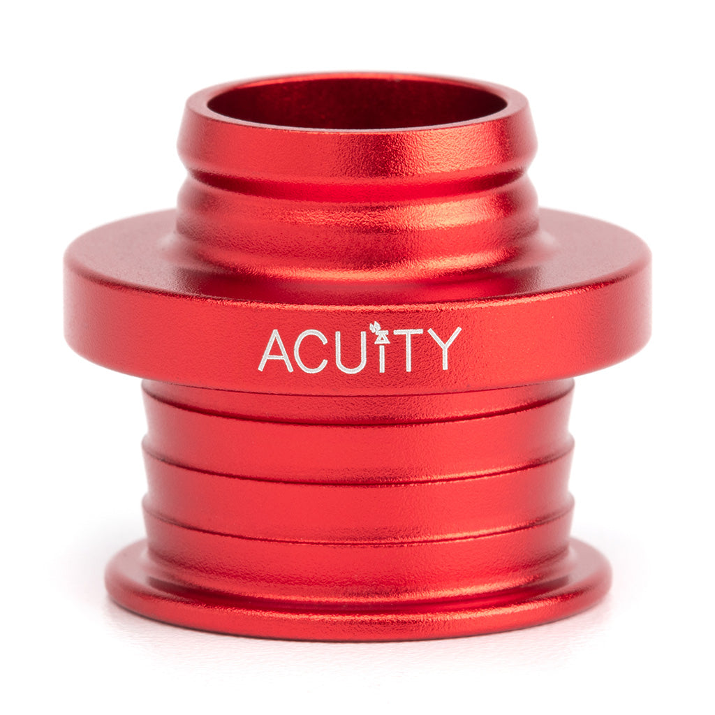 Acuity Instruments Shift Boot Collar for POCO Shift Knobs  - Satin Red Aluminum