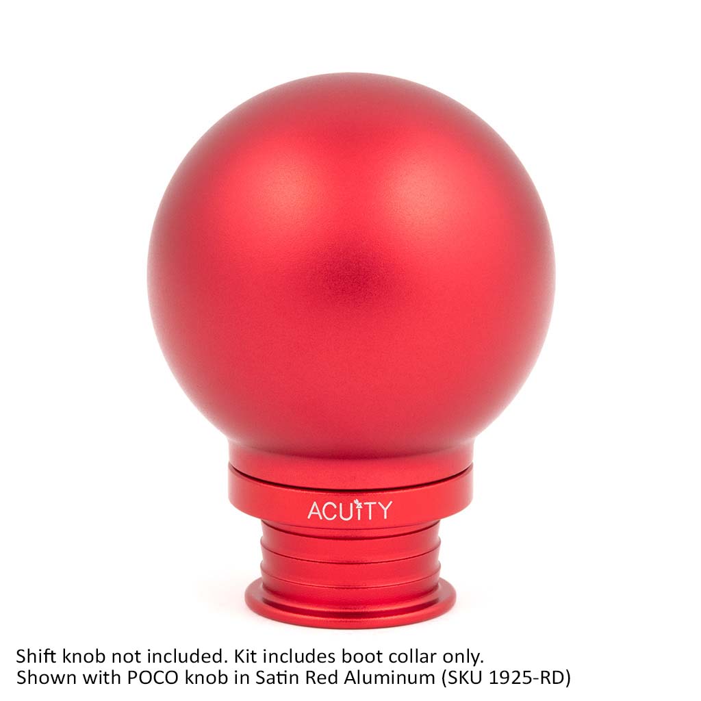 Acuity Instruments Shift Boot Collar for POCO Shift Knobs  - Satin Red Aluminum