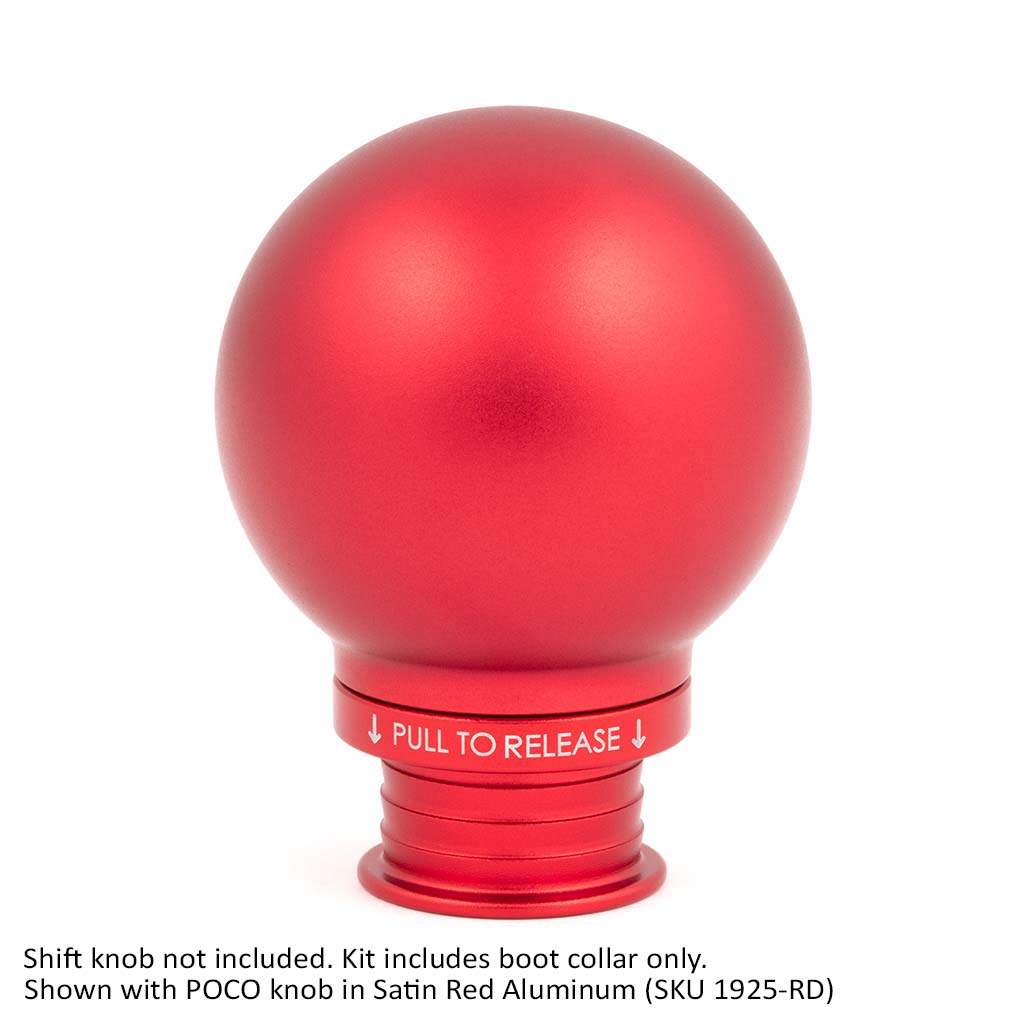 Acuity Instruments Shift Boot Collar for POCO Shift Knobs  - Satin Red Aluminum