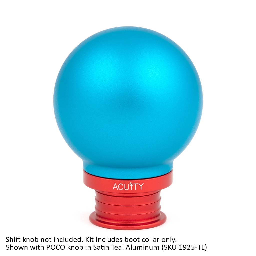 Acuity Instruments Shift Boot Collar for POCO Shift Knobs  - Satin Red Aluminum