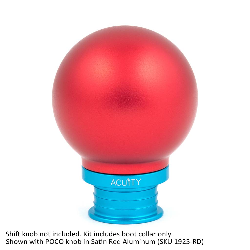 Acuity Instruments Shift Boot Collar for POCO Shift Knobs  - Satin Teal Aluminum