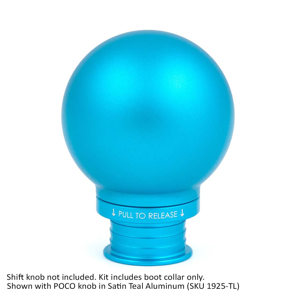 Acuity Instruments Shift Boot Collar for POCO Shift Knobs  - Satin Teal Aluminum
