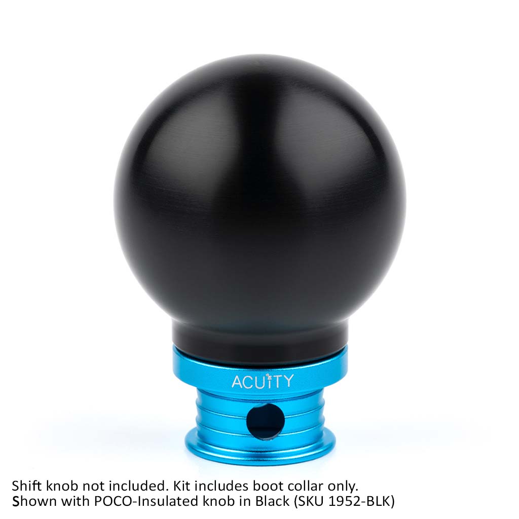 Acuity Instruments Shift Boot Collar for POCO Shift Knobs  - Satin Teal Aluminum