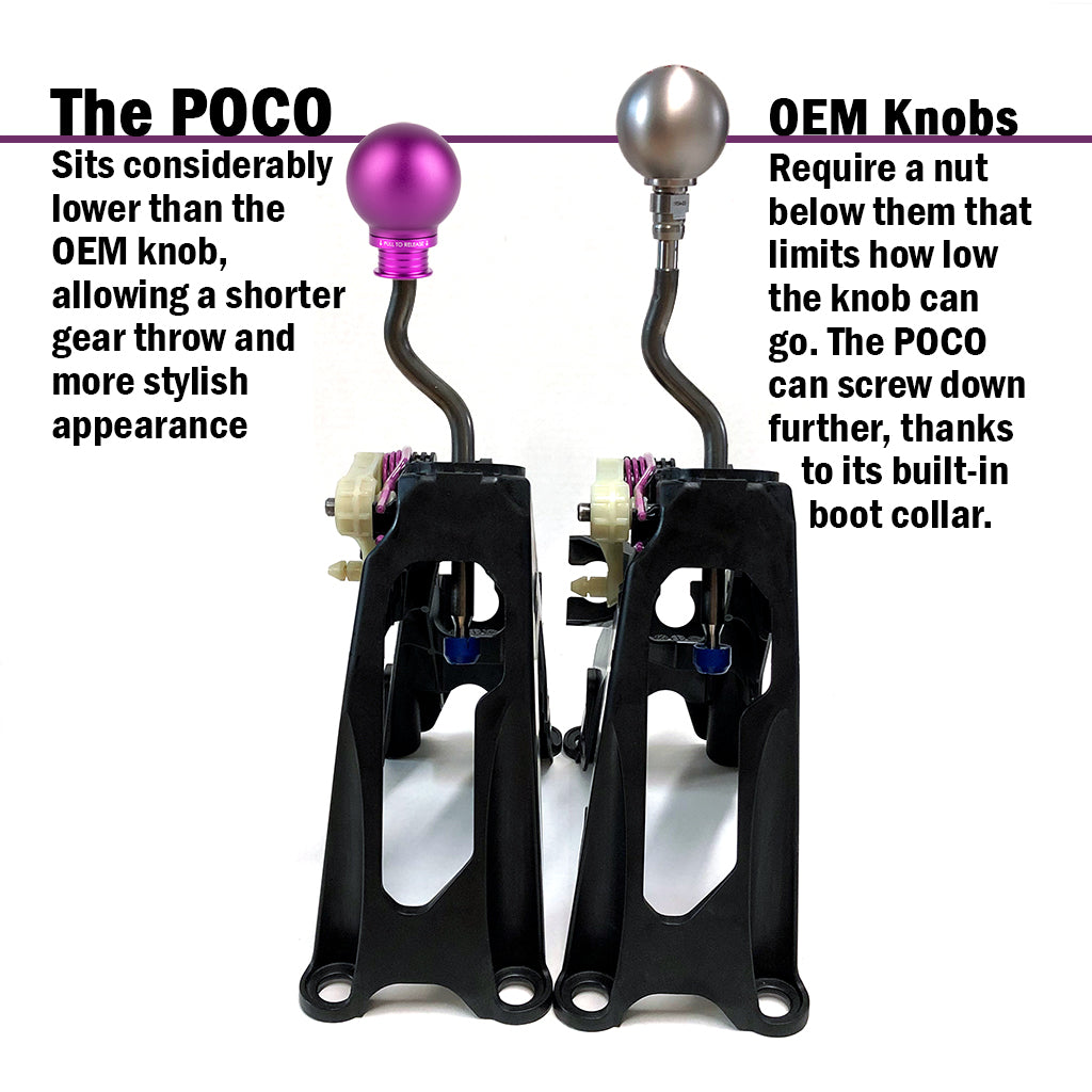 Acuity Instruments POCO Low-Profile Shift Knob  - Satin Purple (M10x1.5)