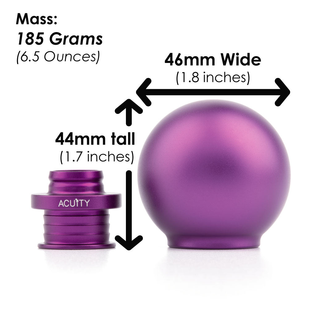 Acuity Instruments POCO Low-Profile Shift Knob  - Satin Purple (M10x1.5)