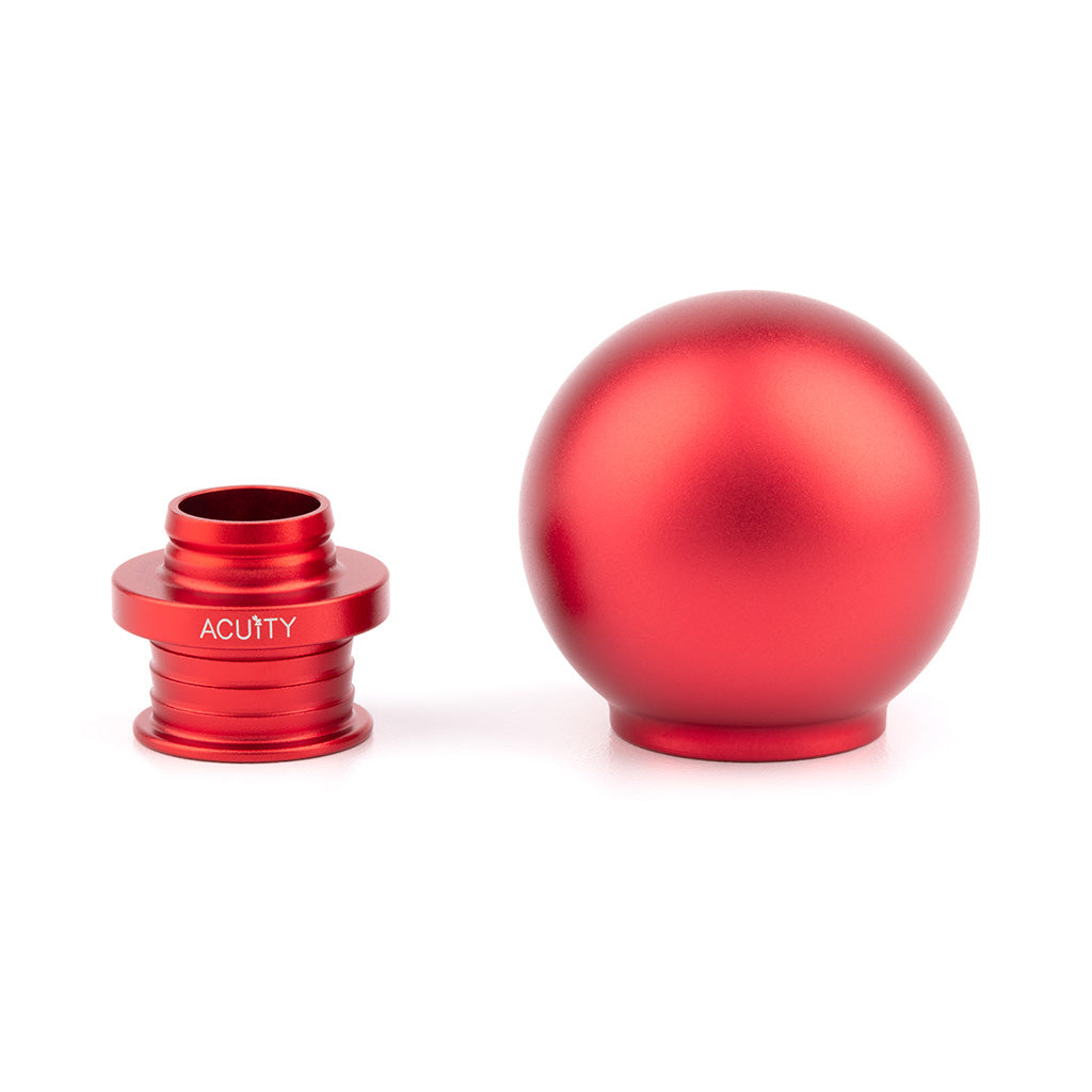 Acuity Instruments POCO Low-Profile Shift Knob  - Satin Red (M10x1.5)