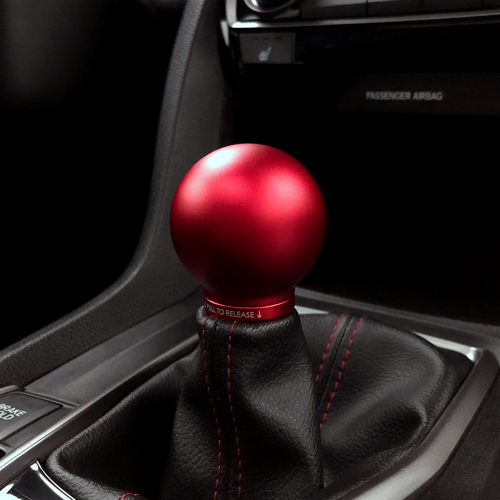 Acuity Instruments POCO Low-Profile Shift Knob  - Satin Red (M10x1.5)