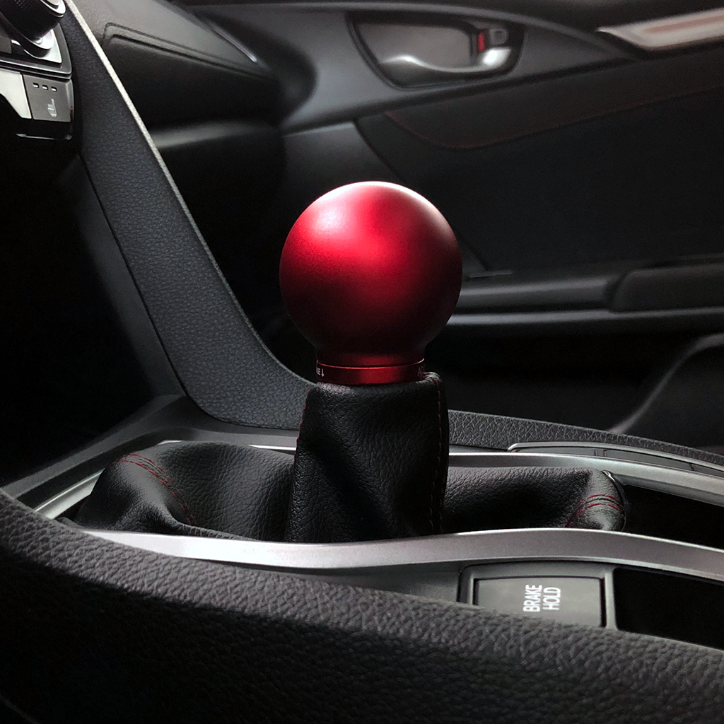 Acuity Instruments POCO Low-Profile Shift Knob  - Satin Red (M10x1.5)