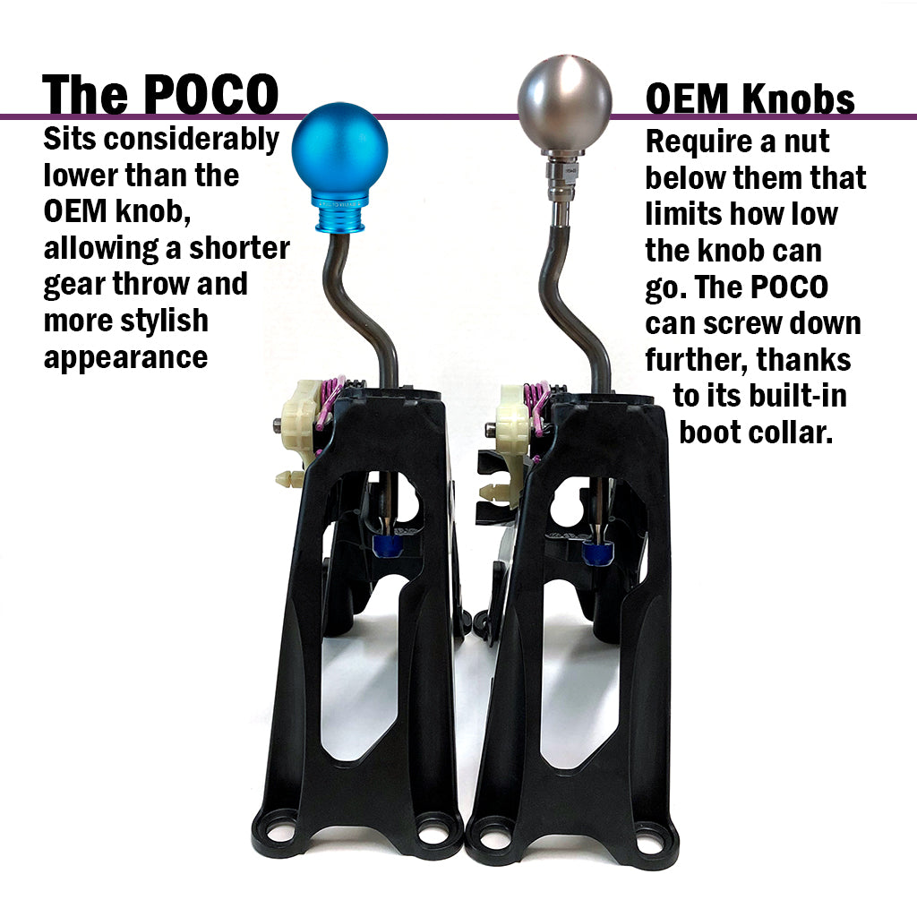 Acuity Instruments POCO Low-Profile Shift Knob  - Satin Teal (M10x1.5)