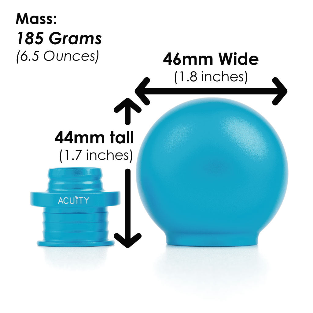 Acuity Instruments POCO Low-Profile Shift Knob  - Satin Teal (M10x1.5)
