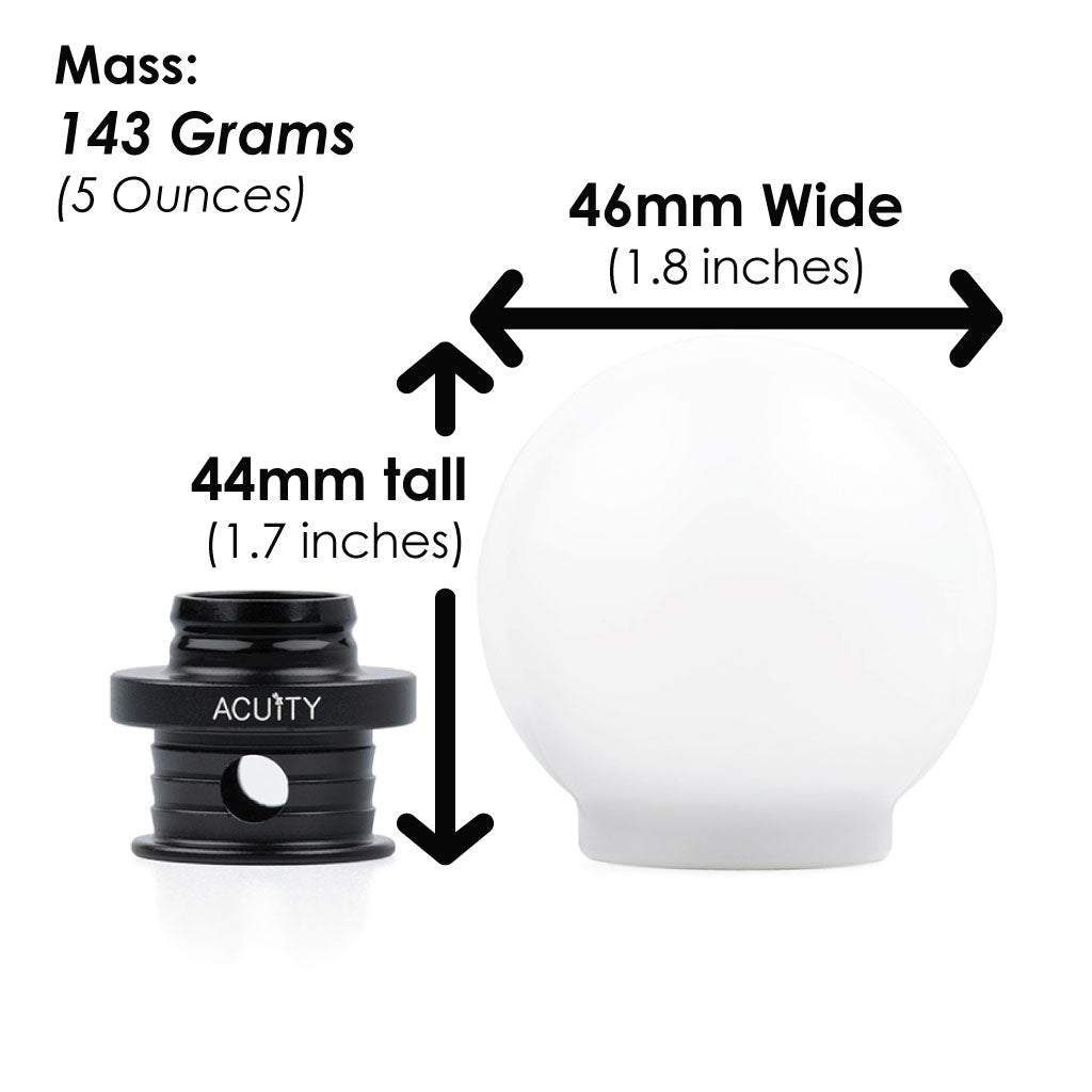 Acuity Instruments POCO Insulated Low-Profile Shift Knob  - White