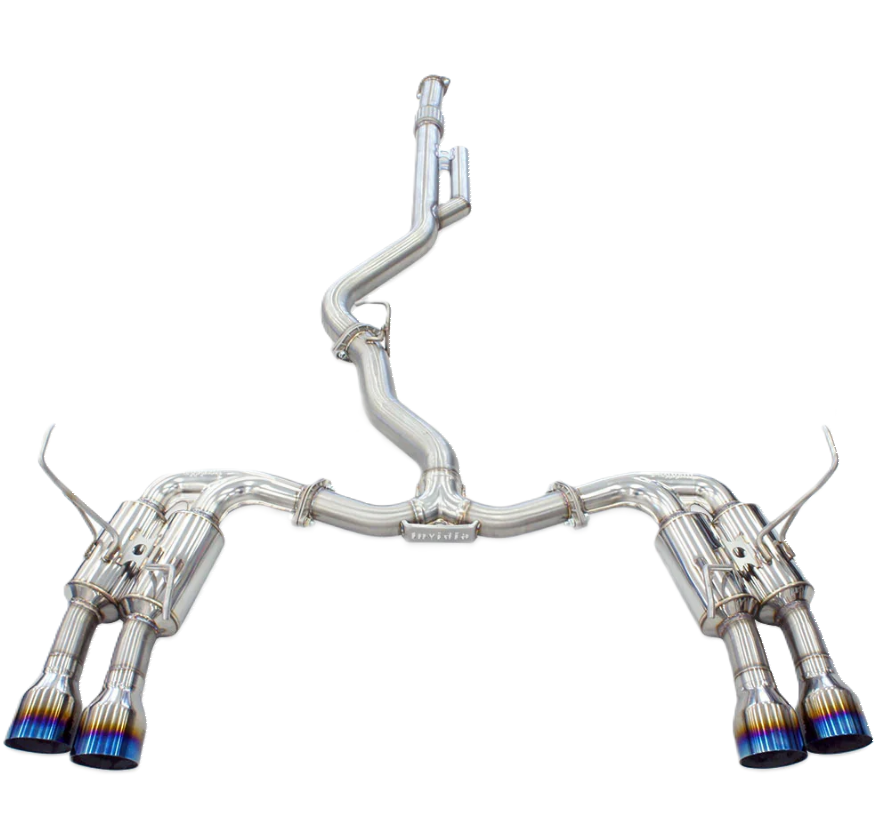 Invidia 2022+ Subaru WRX Gemini Single Layer Quad Titanium Tip Cat-Back Exhaust
