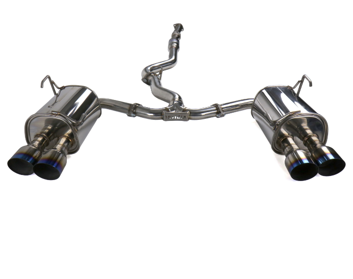 Invidia 2022+ Subaru WRX Q300 Single Layer Titanium Burnt Quad Tip Cat-back Exhaust