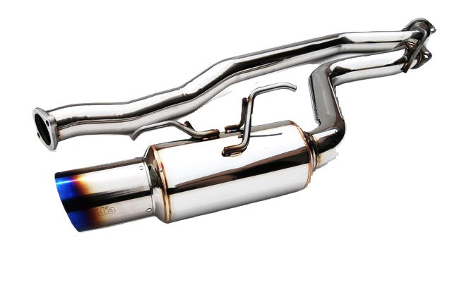 Invidia 08+ WRX Hatch / 08 STi 76mm RACING Titanium Tip Cat-back Exhaust