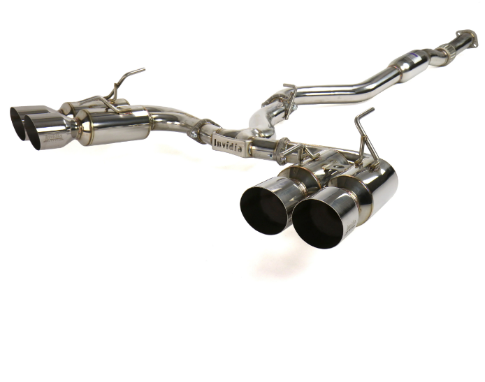Invidia 08-14 Subaru WRX Hatchback Gemini/R400 Stainless Steel Tip Cat-back Exhaust