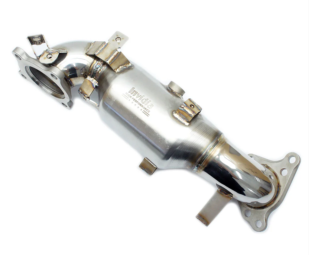 Invidia 17+ Honda Civic Type-R FK8 76mm Downpipe w/ High Flow Cat