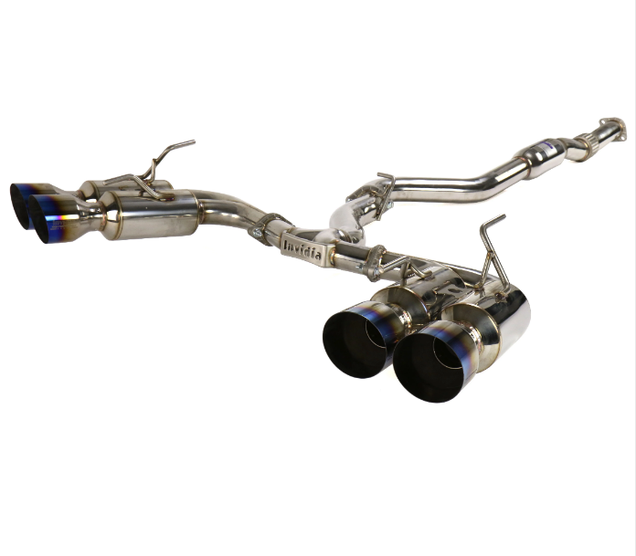Invidia 08-14 Subaru WRX Hatchback Gemini Single Layer Titanium Tip Cat-back Exhaust