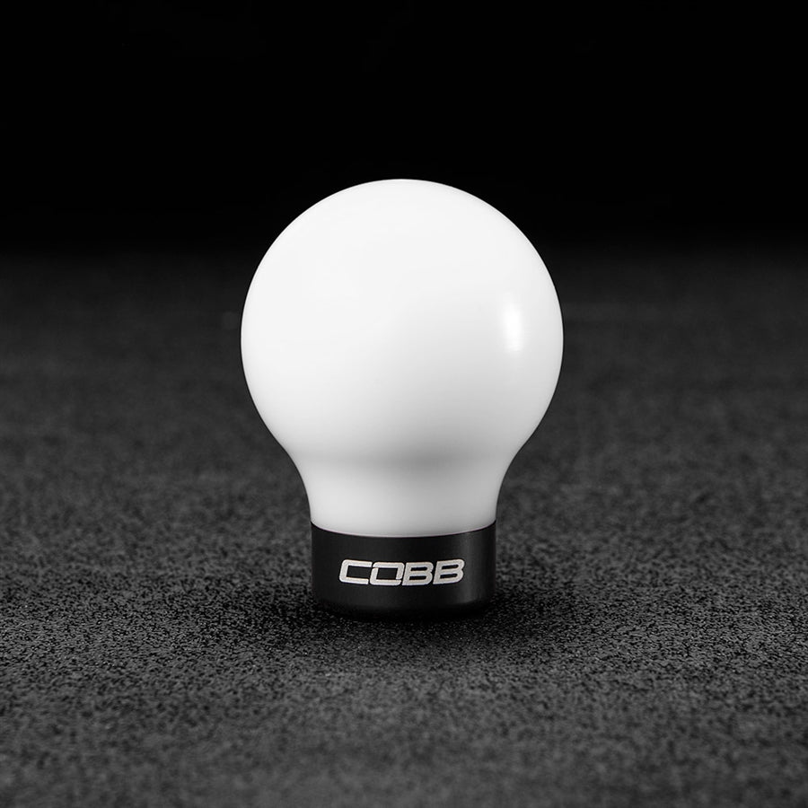 COBB Subaru 6-Speed COBB Knob - White Knob w/ Stealth Black