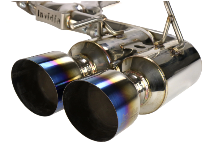 Invidia 08-14 Subaru WRX Hatchback Gemini Single Layer Titanium Tip Cat-back Exhaust