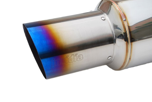 Invidia 08+ WRX Hatch / 08 STi 76mm RACING Titanium Tip Cat-back Exhaust