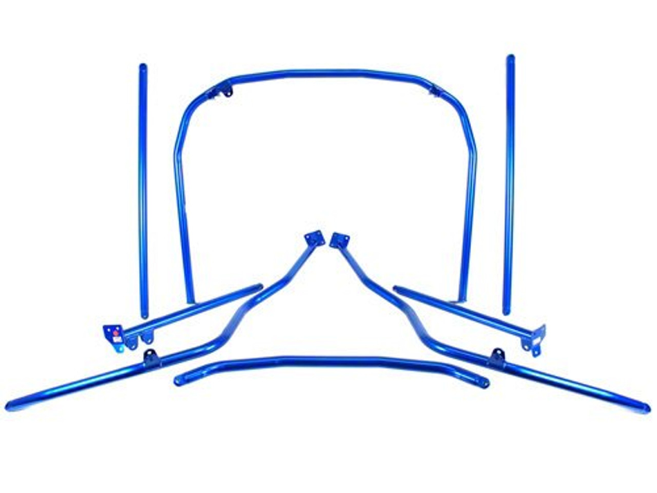 Cusco D1 Chromoly 2-Pssgr 7-PT DASH-THRU Roll Cage 99-09 Honda S2000 (S/O/No Cancel) CUSCO BLUE