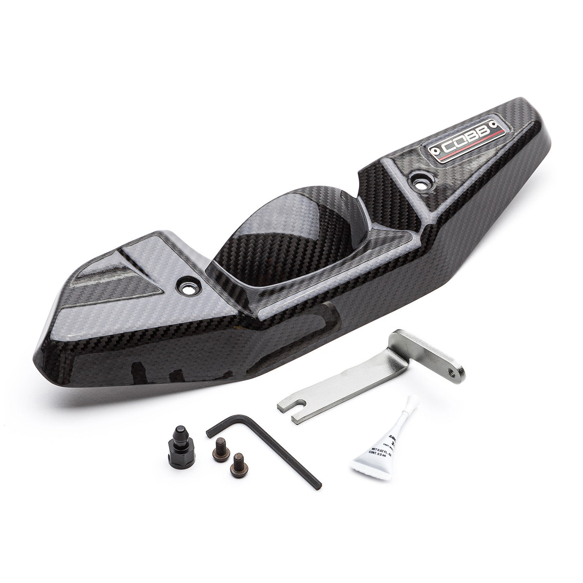 COBB Subaru Redline Carbon Fiber Alternator Cover 2008-2021 STI, 2008-2014 WRX