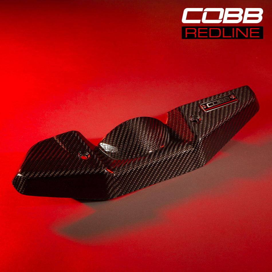 COBB Subaru Redline Carbon Fiber Alternator Cover 2008-2021 STI, 2008-2014 WRX
