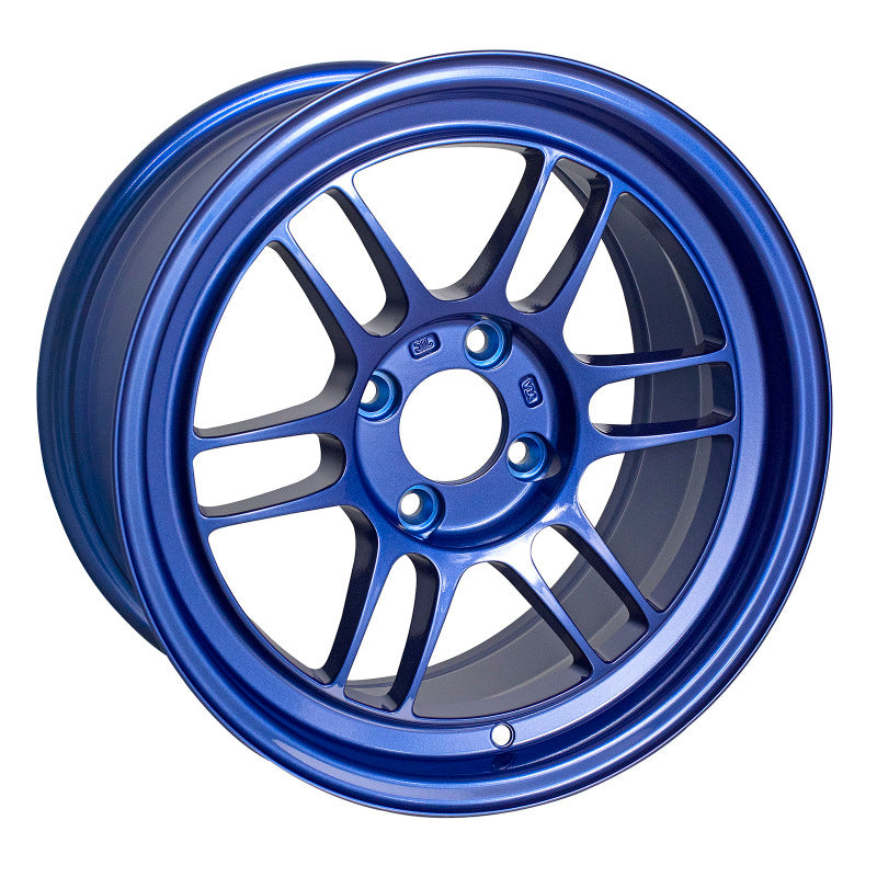 Enkei RPF1 15x8 4x100 28mm Offset 5 Hub Bore Victory Blue Wheel