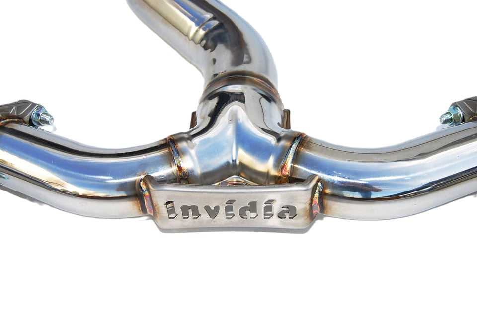 Invidia 11-14 Subaru WRX/STI Sedan Gemini/R400 Single Layer Quad Stainless Steel Tip Catback Exhaust