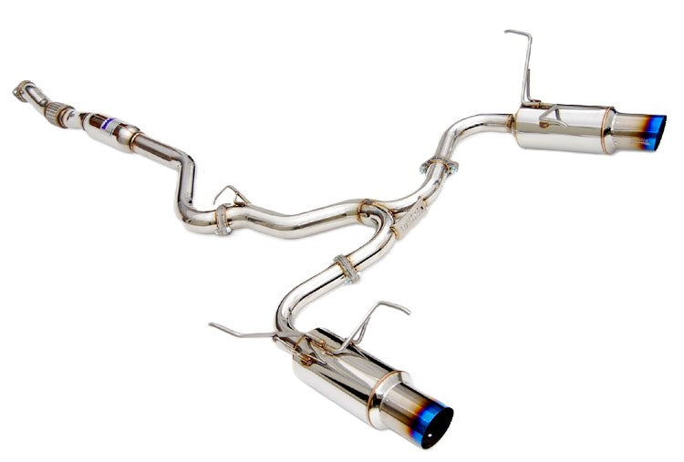Invidia 08+ Subaru WRX/STI 4dr N1 Twin Outlet Single Layer Tip Titanium Cat-Back Exhaust