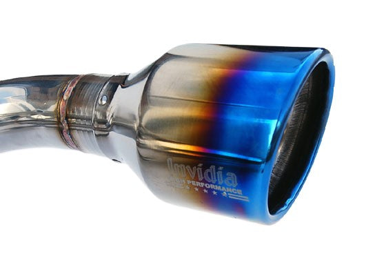 Invidia Subaru BRZ / Scion FRS Q300 w/ Rolled Titanium Tips Cat- Back Exhaust (Blue Edge)