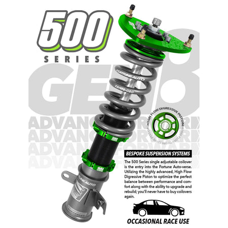 Fortune Auto Gen 8 500 Series Coilovers - 2017-2021 Honda Civic Si - Saikospeed