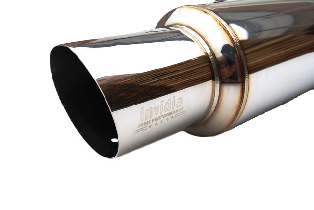 Invidia 08+ WRX Sedan 76mm (101mm tip) Single N1 SS Tip Cat-back Exhaust