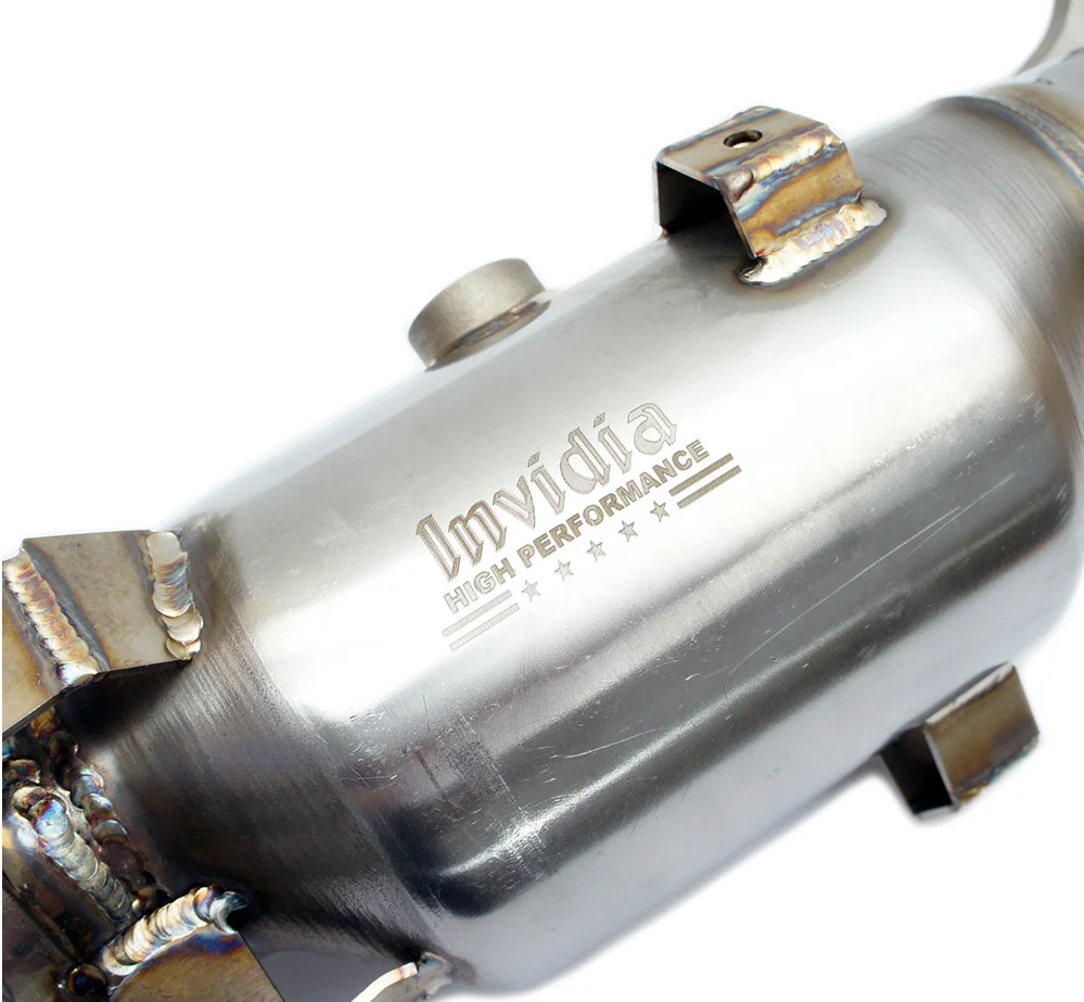 Invidia 17+ Honda Civic Type-R FK8 76mm Downpipe w/ High Flow Cat